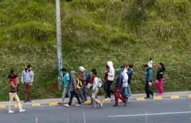 Desplazamiento forzado por el conflicto armado en Colombia.
