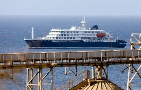 El crucero holandés MV Hondius, donde se detectó el hantavirus.