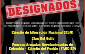 Imagen publicada por la Embajada de EE.UU. en Bogotá. 