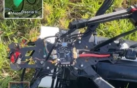 El dron hallado por las autoridades.