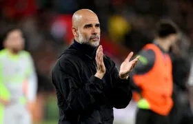 El entrenador del Manchester City, Pep Guardiola.