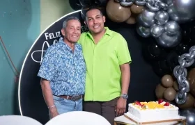 El exalcalde de Tame, Alfredo Guzmán, y su hijo, Iván Guzmán, quien fue secuestrado por el ELN.