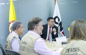 El magistrado Cristian Quiroz, presidente del CNE.