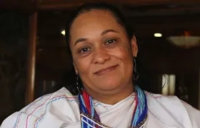 La embajadora de Colombia en Bolivia, Elizabeth García.