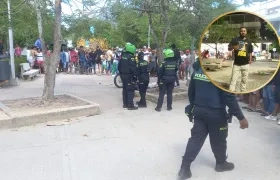 Lugar de los hechos e imagen de Deivi Rafael Mercado Mercado.