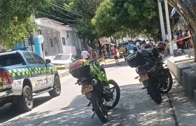 La Policía acordonó el lugar de los hechos. 
