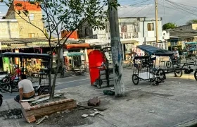 Calle 17 donde se realiza la construcción de 'Los transformers'. 