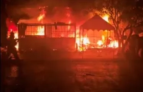 Imagen del incendio.