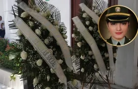 Llegó el cuerpo de la subteniente Jenyfer Alexandra Marciales Londoño a Barranquilla. 