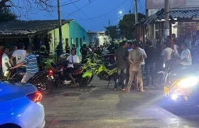 La Policía acordonó el área de los hechos. 