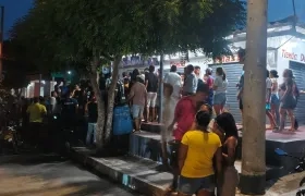 Lugar del atentado en Baranoa