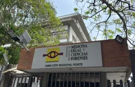 Fachada de Medicina Legal, en Barranquilla. 