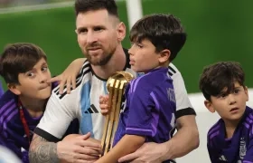 Messi en el Mundial de 2022.