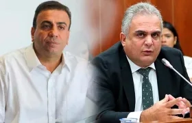 El excongresista Musa Abraham Besaile Fayad y el senador John Besaile Fayad.