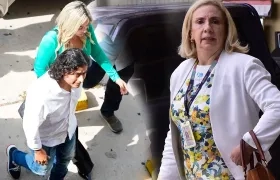 Nicolás Petro, Laura Ojeda y la Fiscal Lucy Laborde.