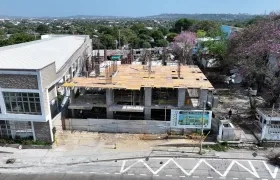 Obra en megaestación de la Policía.