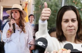 Paloma Valencia y María Claudia Tarazona.