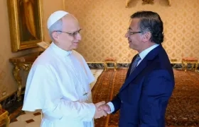 Papa León XIV y el Presidente Petro.