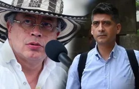 El Presidente Gustavo Petro y el Fiscal Mario Burgos.
