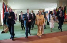 Reunión entre la canciller de Colombia, Rosa Yolanda Villavicencio, y su homólogo cubano Bruno Rodríguez.