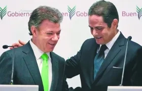 Juan Manuel Santos y Germán Vargas Lleras.