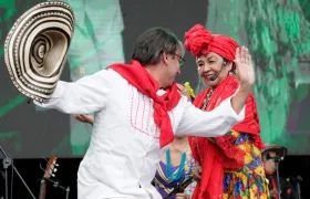 Totó 'La Momposina', durante su última presentación.