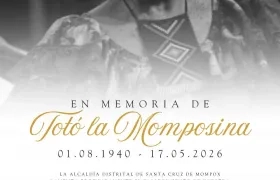 Sonia Bazanta, la gran Totó ‘La Momposina’.