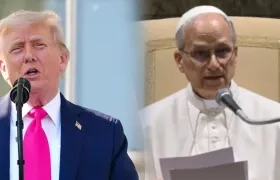 El Presidente Donald Trump y el papa León XIV.