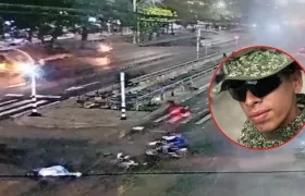 Víctima del accidente de tránsito.