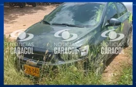 Vehículo en el que fue trasladada Yulixa Toloza.