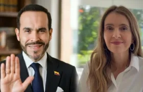 Los candidatos Abelardo De La Espriella y Paloma Valencia.