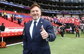 El presidente de la Conmebol, Alejandro Domínguez.