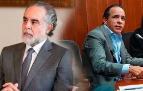 (Izq. a Der.) Armando Benedetti y Alexander López Maya. 