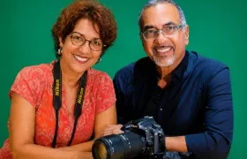 Vivian Saad y Luis Rincón, prestigiosos fotógrafos barranquilleros.