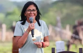 Delcy Rodríguez, presidenta encargada de Venezuela. 