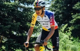 El colombiano Egan Bernal, ciclista del Netcompany Ineos.
