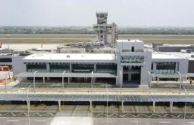 Fachada del aeropuerto Ernesto Cortissoz.