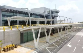 El aeropuerto Ernesto Cortissoz.