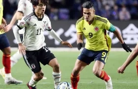 Falcao García en un partido amistoso con la Selección Colombia.