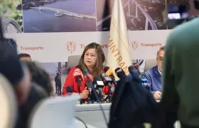 María Fernanda Rojas, ministra de Transporte. 