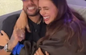 Neymar y su esposa Bruna Biancardi.