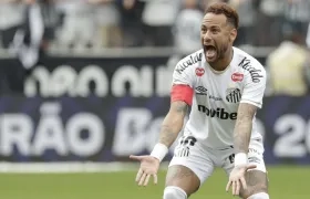 Neymar, delantero del Santos y de la selección brasileña. 
