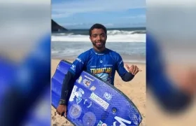Thomas Rovira, bodyboarder atlanticense accidentado en Brasil. 
