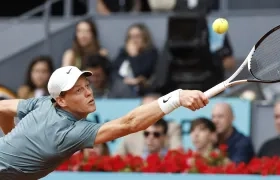 El italiano Jannick Sinner durante su partido contra Alexander Zverev.