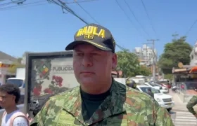 Teniente coronel, Andrés Agudelo, comandante del Gaula Militar Caribe.