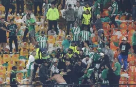 Agresión a hincha de Junior en el Atansio Girardot.