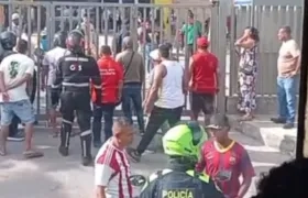 Lugar donde se presentó la balacera en la tarde de este sábado. 