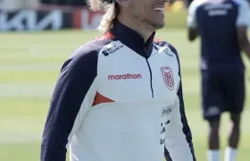 El seleccionador de Ecuador, Sebastián Beccacece.