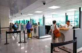 Aeropuerto de Ciudad de México a pocas horas de que inicie el Mundial 2026. 