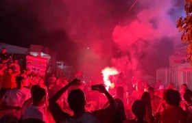 Celebración en la casa de Luis Fernando Muriel, en Santo Tomás